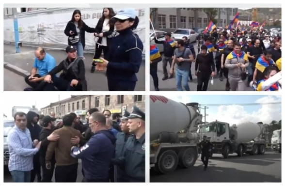 Децентрализованные акции протеста в Ереване (видео)